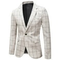 thumbnail image 1 of Mens Blazer Floral Suit Jacket Slim Fit One Button Suit Jacket for Parties Weddings Banquets Proms, 1 of 2