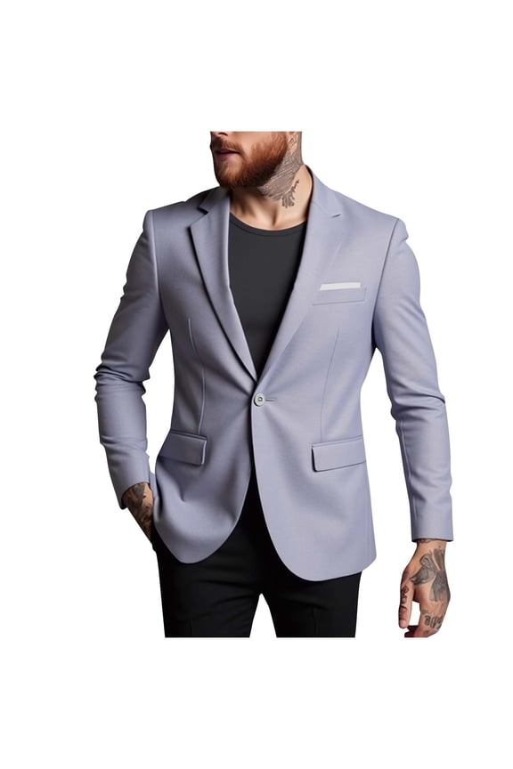 Mens Blazer, Men's Casual Blazer Jacket Lightweight Sports Coat Suit Jacket for Summer Daily Business Wedding Party Travel S-3XL
