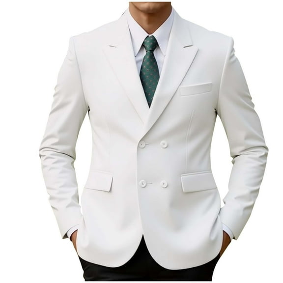 Mens Blazer, Men's Suit Jackets Casual Button Slim Fit Blazers Suit Separates Coat Sport Coats with Pockets for Wedding Prom Party S-3XL