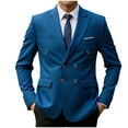 thumbnail image 1 of Mens Blazer, Men's Suit Jackets Casual Button Slim Fit Blazers Suit Separates Coat Sport Coats with Pockets for Wedding Prom Party S-3XL, 1 of 3