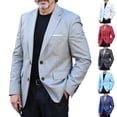 thumbnail image 1 of Mens Blazer Sport Coats Business Casual Lightweight 2 Button Sports Coat and Blazers Dress Suit Jacket Big and Tall Size XL-5XL White, 1 of 6