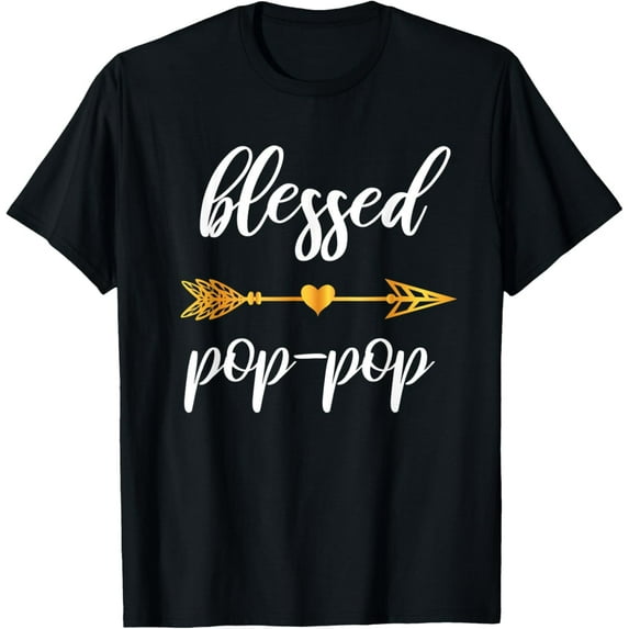 Mens Blessed Pop-Pop Grandpa Family Matching Thanksgiving Mens T-Shirt