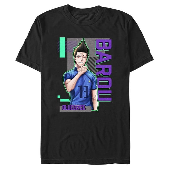Mens Blue Lock Barou Full Shot T Shirt