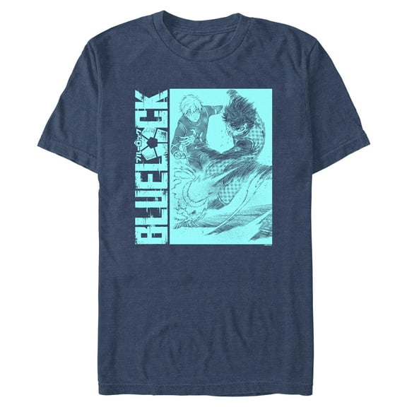 Mens Blue Lock Yoichi Blue Panel T Shirt