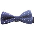 thumbnail image 1 of Mens Blue Pre-Tied Bow Tie for Formal or Business Events, 4.5", 1 of 2
