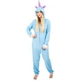 thumbnail image 1 of Mens Blue Unicorn Long Sleeve Union Suit Sleepwear Sleep Wear-XL, 1 of 2