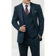 thumbnail image 1 of Mens Blue Windowpane Check Tweed Suit, 1 of 4