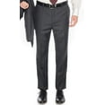 thumbnail image 1 of Mens Blujacket Charcoal Grey 100% Wool Classic Fit Dress Pants, 1 of 1