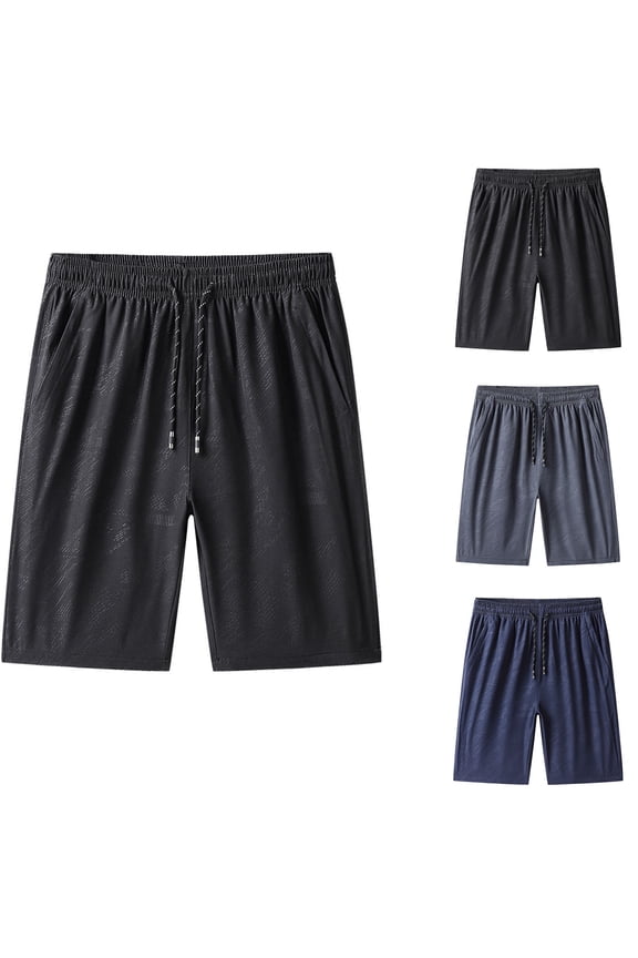 Mens Board Shorts Quick Dry Mesh Liner 5 Inch Swim Trunks Thin Leisure Sports Running Shorts Grey XXL