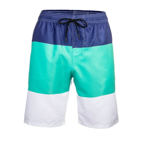 Mens Board Shorts Swim Trunks, Swimming Swim Shorts Elastic Waist Drawstring & Pockets Surf Summer Beach Swimwear Pool Trunks Pants