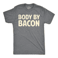thumbnail image 1 of Mens Body By Bacon T Shirt Funny Bacon Eating Shirt Lover Gift for Dad Grilling Graphic Tees, 1 of 7