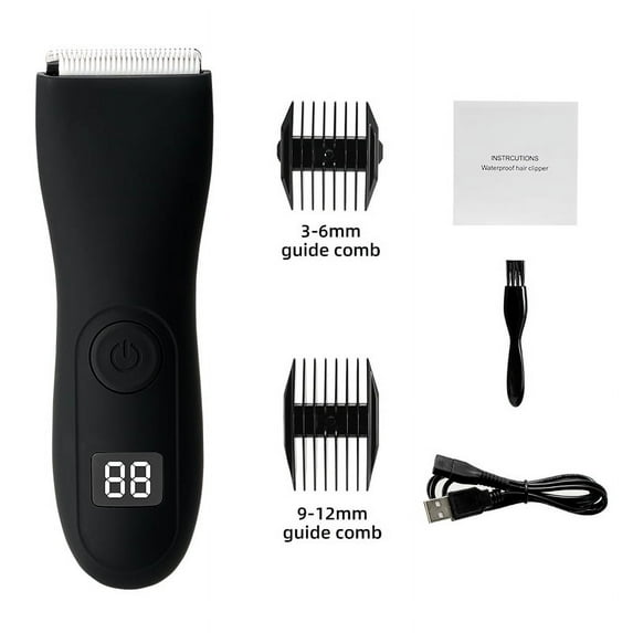 Mens Body Hair Trimmer for Men Balls Women Lady Shaver Hair Removal Bikini Trimmer Groin & Body Shaver Groomer Arm Beard Razor (P93316)