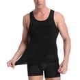 thumbnail image 1 of Mens Body Shaper Slimming Shirt Compression Vest Elastic Slim Shapewear Abs Abdomen Control Shirt, 1 of 6