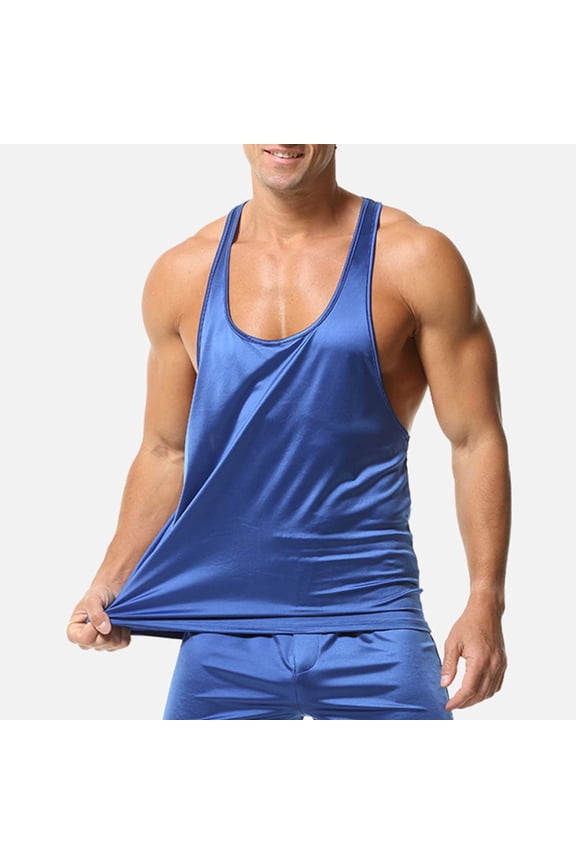 Mens Bodybuilding Stringer Tank Tops Sleeveless Y-Back Muscle Gym T Shirts Quick Dry Athletic Fitness Undershirts 2026 Spring Summer Limited-time offer