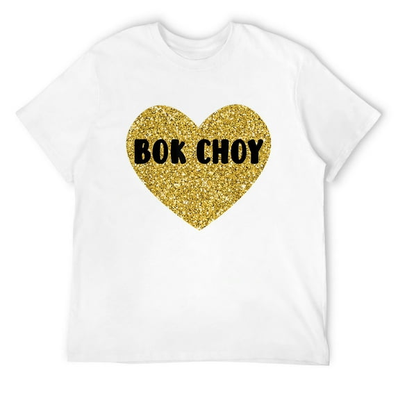 Mens Bok Choy I Love Bok Choy Funny Food T-Shirt White Large