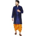 thumbnail image 1 of Mens Bollywood Style Indian Handmade Silk Blend Ethnic Party Wear Dhoti Kurta, 1 of 3