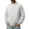 thumbnail image 1 of Mens Bomber Jacket Lightweight Thin Windbreaker Jackets Casual Summer Coats with Zipper Pockets Gray XXL, 1 of 7