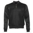thumbnail image 1 of Mens Bomber Varsity Jacket Lightweight Mesh Zip Up Fall Winter Black XL, 1 of 2
