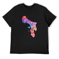 thumbnail image 1 of Mens Bonaire Map T-Shirt Black Small, 1 of 5