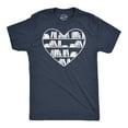 thumbnail image 1 of Mens Bookshelf Heart Funny T Shirt Reading Graphic Tee for Men Graphic Tees, 1 of 7