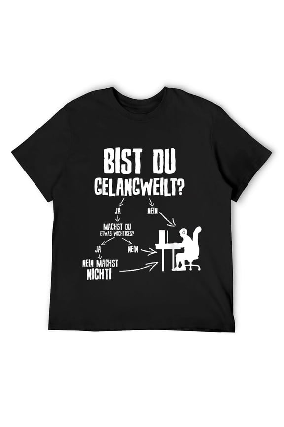 Mens Bored Flow Chart Gaming Sarcastic Geek Nerd Funny Gamer Gift T-Shirt Black