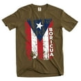 thumbnail image 1 of Men's Boricua T-shirt Puerto Rico Flag national parade day Tee Shirt (3X-Large Military Green), 1 of 6