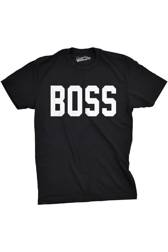 Mens Boss Shirt Funny T shirts for Dads Hilarious Matching Tees for Family T shirt Graphic Tees