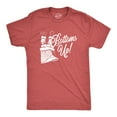 thumbnail image 1 of Mens Bottoms Up T Shirt Funny Christmas Santa Claus Chimney Graphic Novelty Tee Graphic Tees, 1 of 3