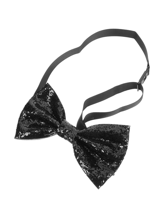 Men's Adjustable Pre-tied Glitter Bow Tie for Suit and Tuxedo, Stylish Bowknot Accessory Perfect for Prom, Wedding, and Formal Events