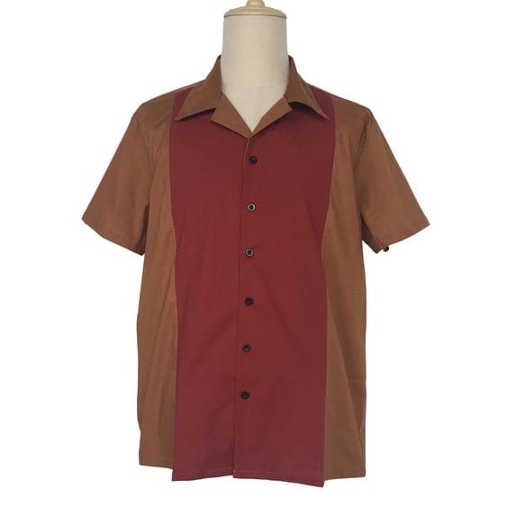 Mens Bowling Shirt Rockabilly Retro 50s Party