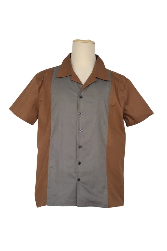 Mens Bowling Shirt Rockabilly Retro 50s Party