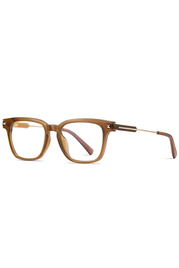 Mens Box Frame Glasses Anti Blue Light and Anti Radiation Anti Ultraviolet PC Lens Full Rim Glasses Personality Fashion