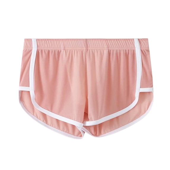 Mens Boxer Briefs Color Block Mesh Breathable Loose Shorts Underwear for Men