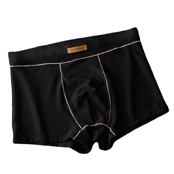 Mens Boxer Briefs Cool Stretch Wicking Breathable Boxer Briefs Athletic Soft Lightweight Cool Comfortsoft Brief Black XL