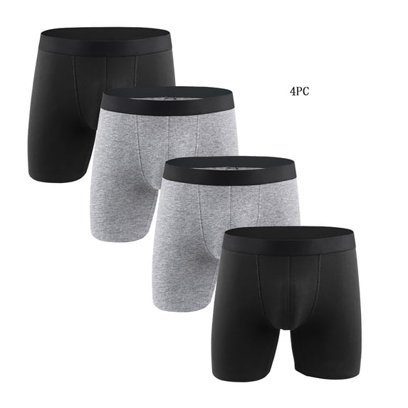 Mens Boxer Briefs Cotton Underwear Pack No Ride up Regular Stretch Elastic Wide Band Boxer Briefs Multipack Available