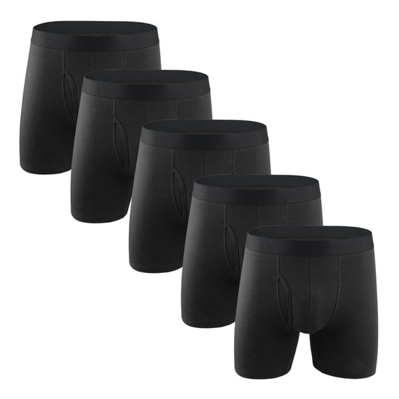Mens Boxer Briefs Cotton Underwear Pack No Ride up Regular Stretch Elastic Wide Band Boxer Briefs Multipack Available