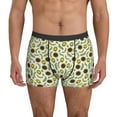 Mens Boxer Briefs Cute Banana Flowers Breathable Stretch Mens