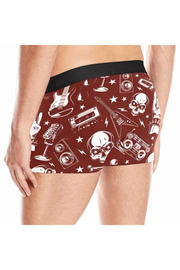Mens Boxer Briefs - Men's Boxer Shorts - Red Rocker - XS