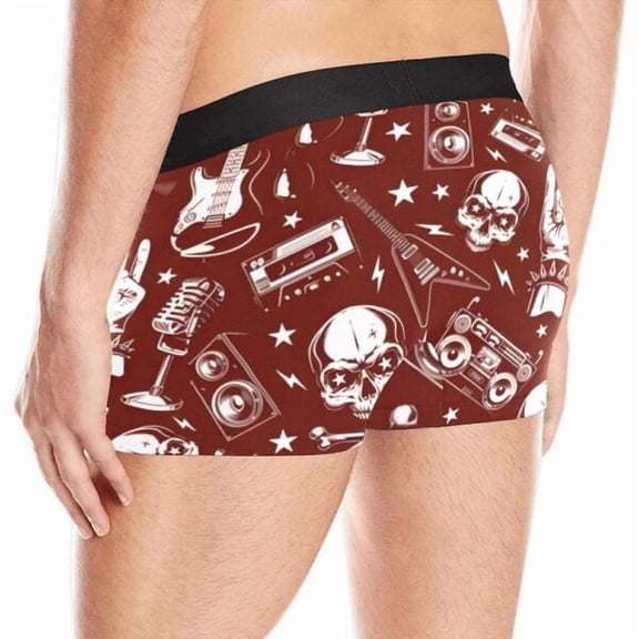 Mens Boxer Briefs - Men's Boxer Shorts - Red Rocker - XXXXL