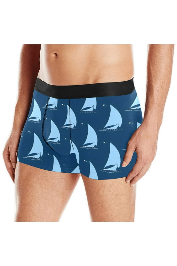 Mens Boxer Briefs - Men's Boxer Shorts - Sailing - XS