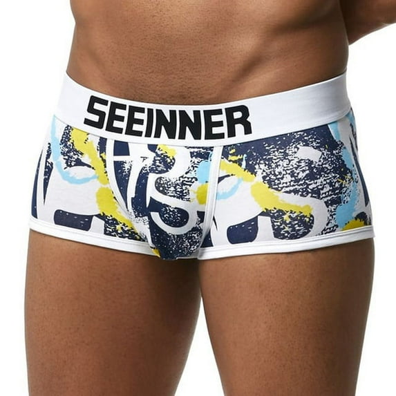 Mens Boxer Briefs Sexy Underwear Printed Boxers Men Cotton Boxers Panties Calzoncillos Hombre Slip Men Underwear Shorts