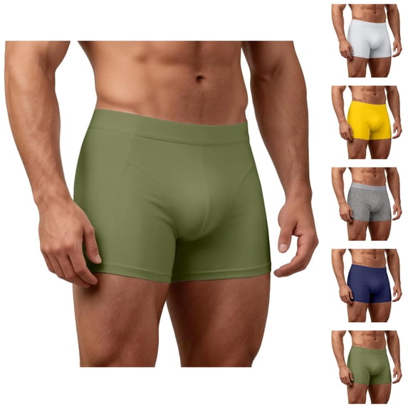 Mens Boxer Briefs Soft Comfortable Stretch Lightweight Breathable Underwear