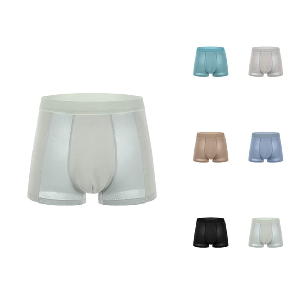 Mens Boxer Briefs Summer Lightweight Mesh Breathable Comfortable Mens Underwear