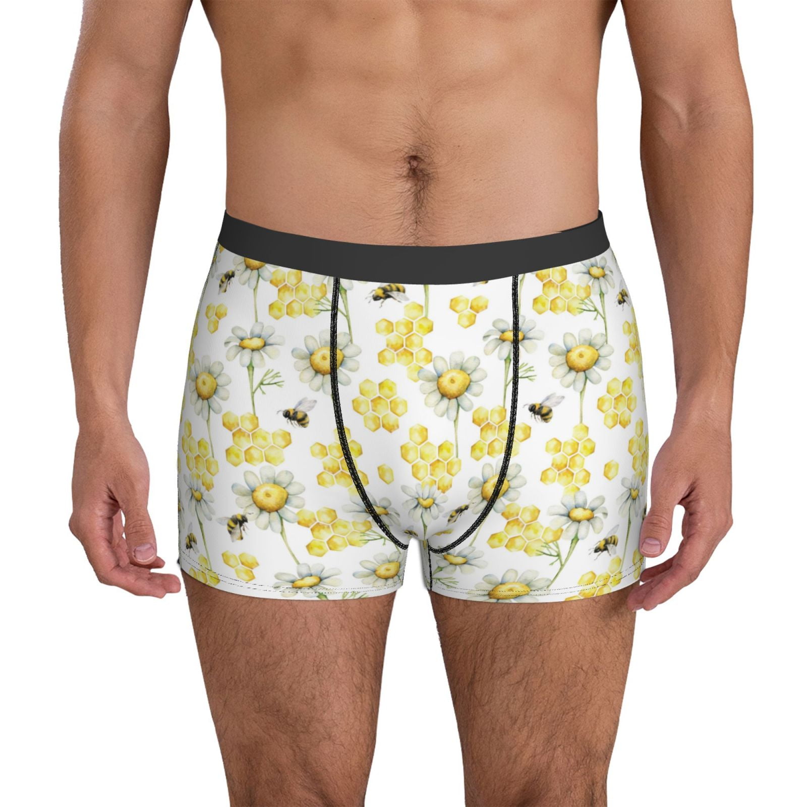 Mens Boxer Briefs Sweet Honey Breathable Stretch Mens Underwear