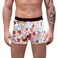 thumbnail image 1 of Mens Boxer Briefs Valentine's Day Red Hearts Pattern Underwear Love Boxer Briefs For Men White XXXL, 1 of 4