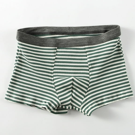 Jwputqe Mens Boxer Briefs,Mens Briefs,Boxer Briefs,Breathable,Comfort Fit,Solid,Elastic Waist,Nylon,Spandex,Green,L