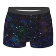 thumbnail image 1 of Mens Boxer Underwear Glittering Galaxy Underpants Male Panties Pouch Short Pants, 1 of 6