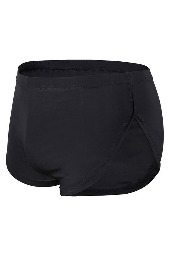 Mens Boxer Underwear - Sexy Split Side Breathable Shorts Trunks Style Running Pajama Bottoms for Home Casual Sleeping Summer Comfort