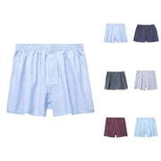 Mens Boxers Underwear Loose Fit Elastic Waist Lightweight Breathable Lounge Boxer Shorts