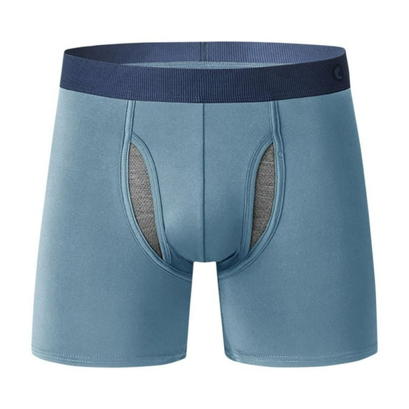Mens Boxers for Men Underwear Shorts - Soft Loose Comfortable Breathable with Open Fly Pouch
